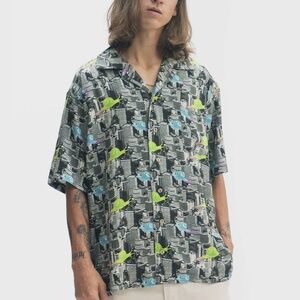 Brain Dead Snail Print Hawaiian Shirt
